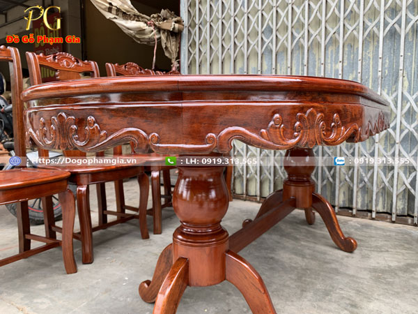 Thông tin bộ bàn ghế ăn gỗ cây đàn